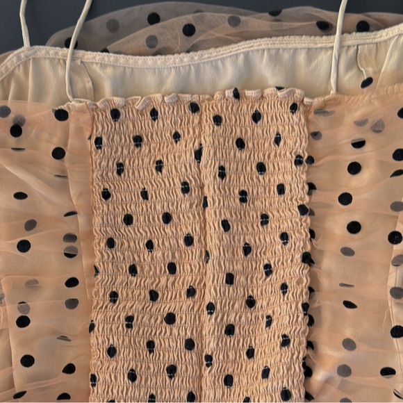 Reformation Amber Top Size 10 Swiss Dot - Picture 8 of 13